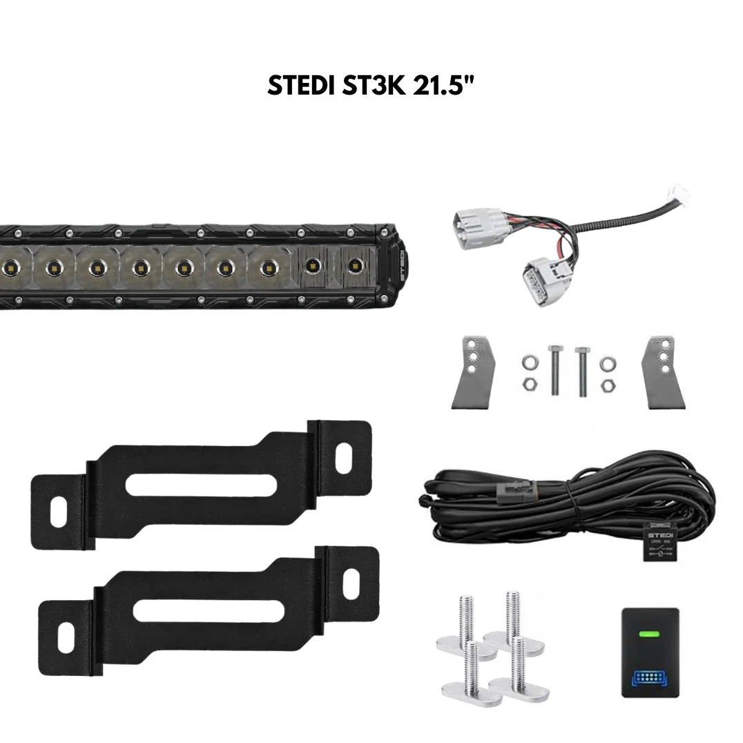 Behind-Grille Light Bar Kit for Nissan Patrol Y62