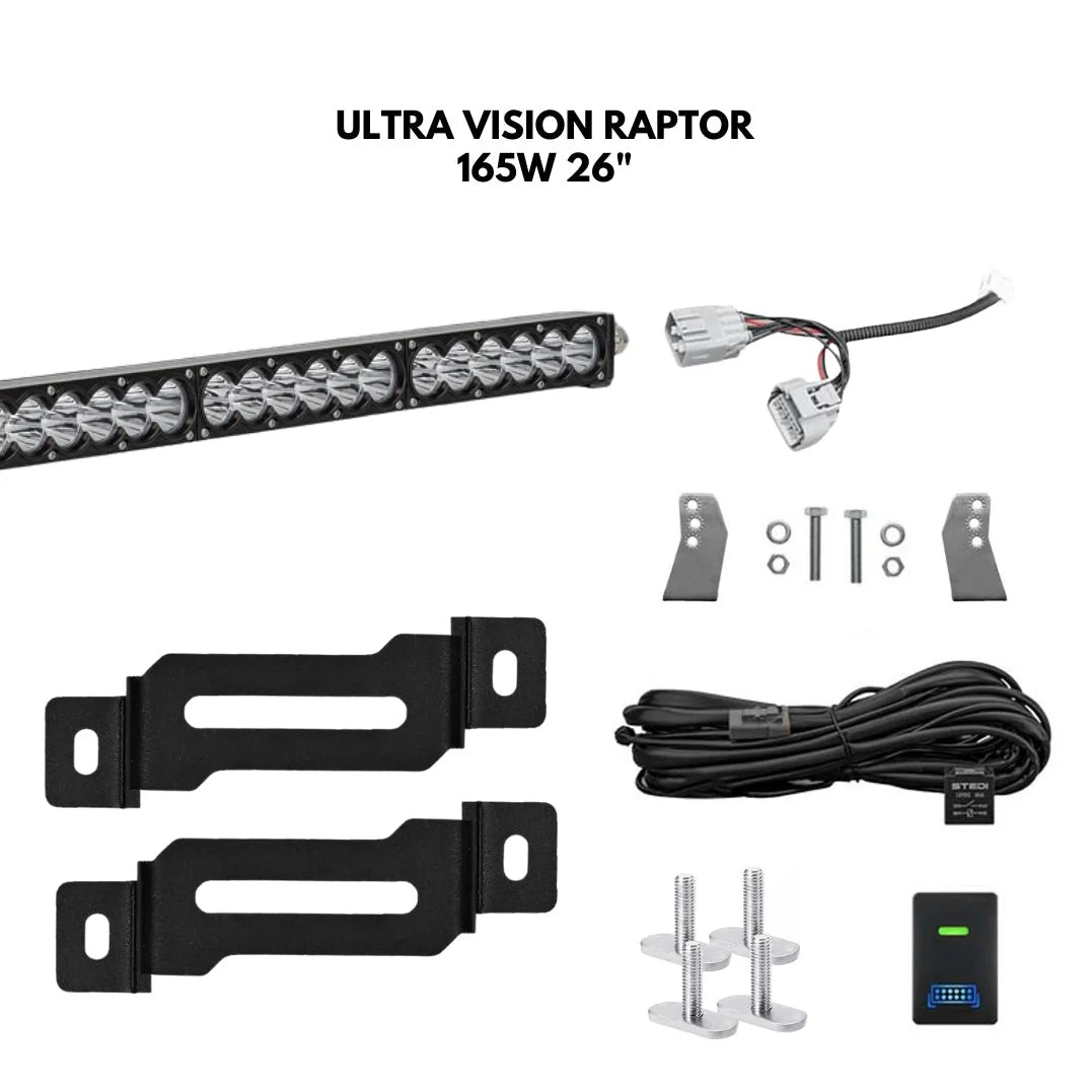 Behind-Grille Light Bar Kit for Nissan Patrol Y62