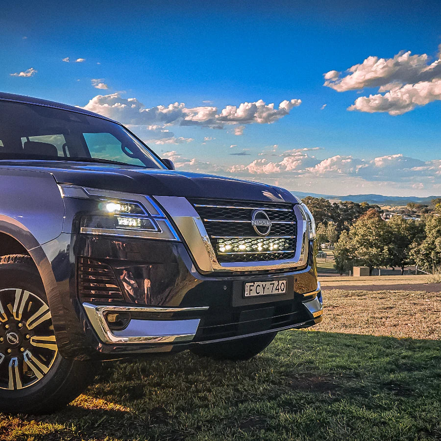 Behind-Grille Light Bar Kit for Nissan Patrol Y62