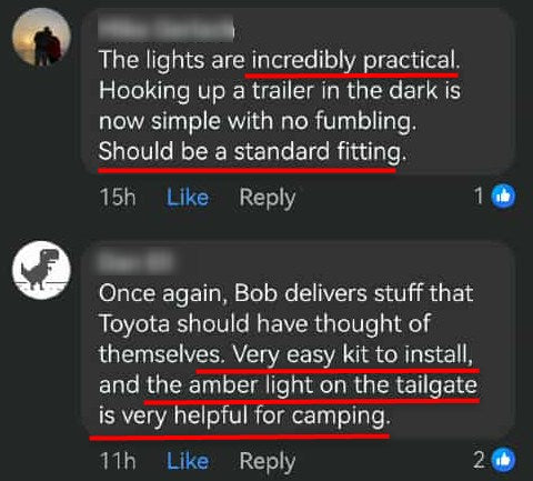 Best ever Dual LED Lights in Rear Boot & Tailgate for Toyota Land Cruiser 300 All Series (2021 - Current))
