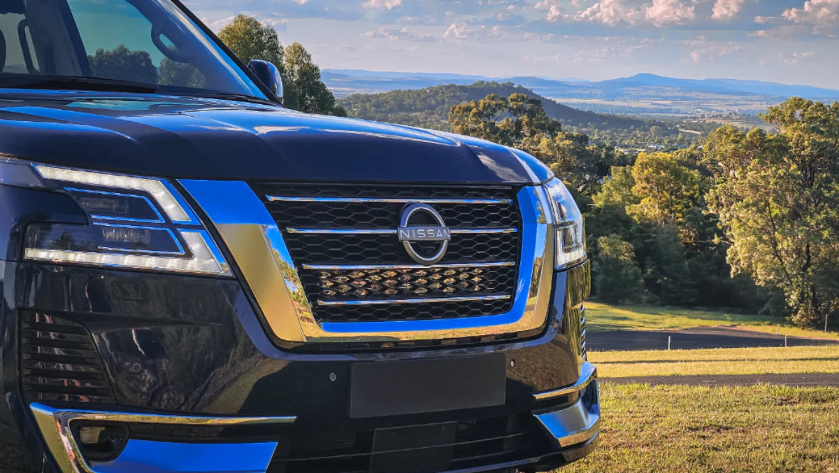 Behind-Grille Light Bar Kit for Nissan Patrol Y62