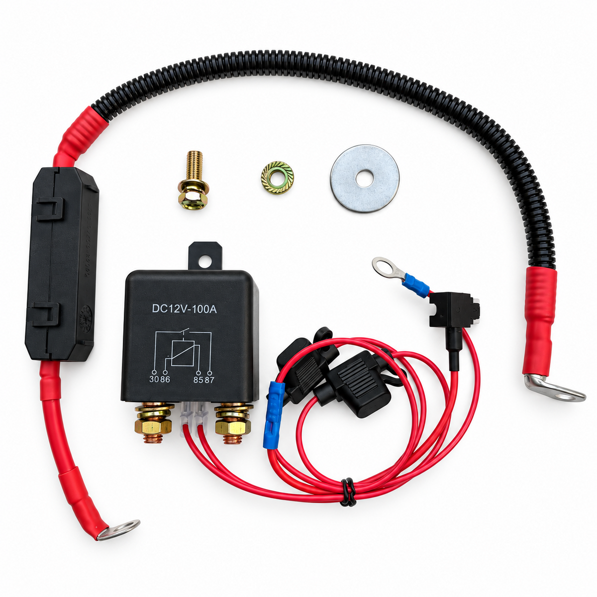 100A Ignition-switched Relay Kit for Toyota LandCruiser 300 All Series