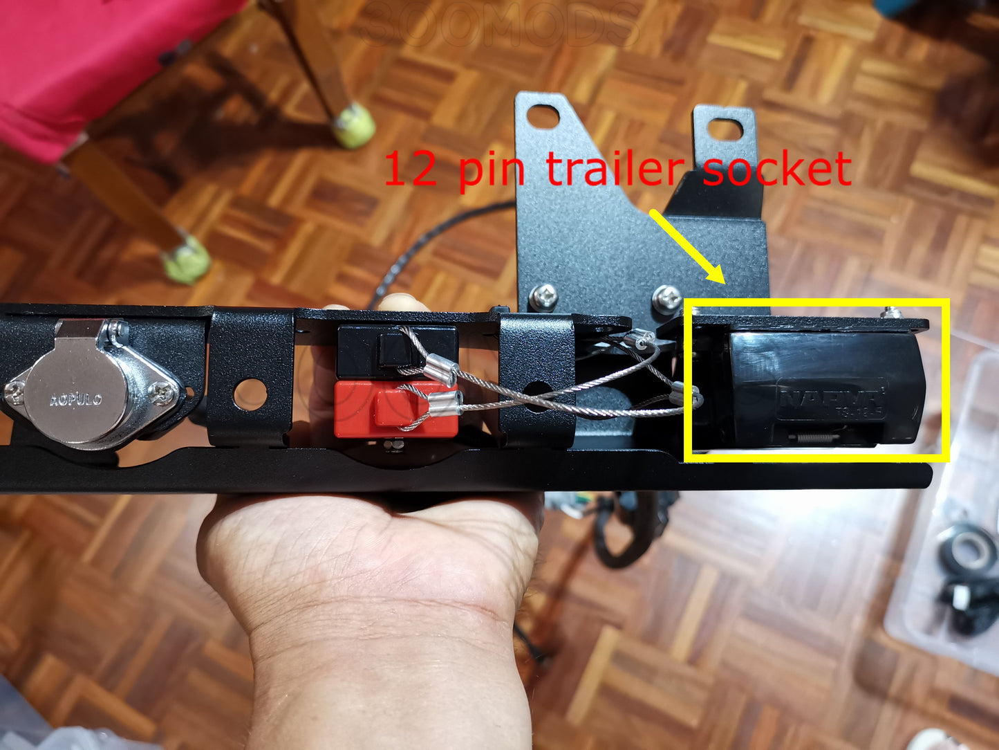 12 pin trailer plug harness for Toyota LandCruiser 300 All Series (2021 - Current)