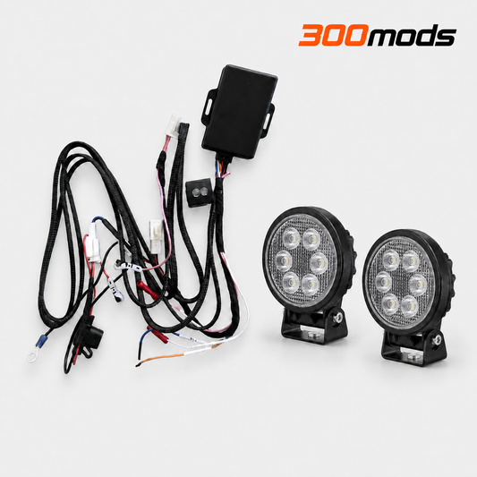 15 min DIY Canbus HighBeam Pickup Kit compatible with Toyota LandCrusier 250 (2024 - current) Spot Lights, LED Bars