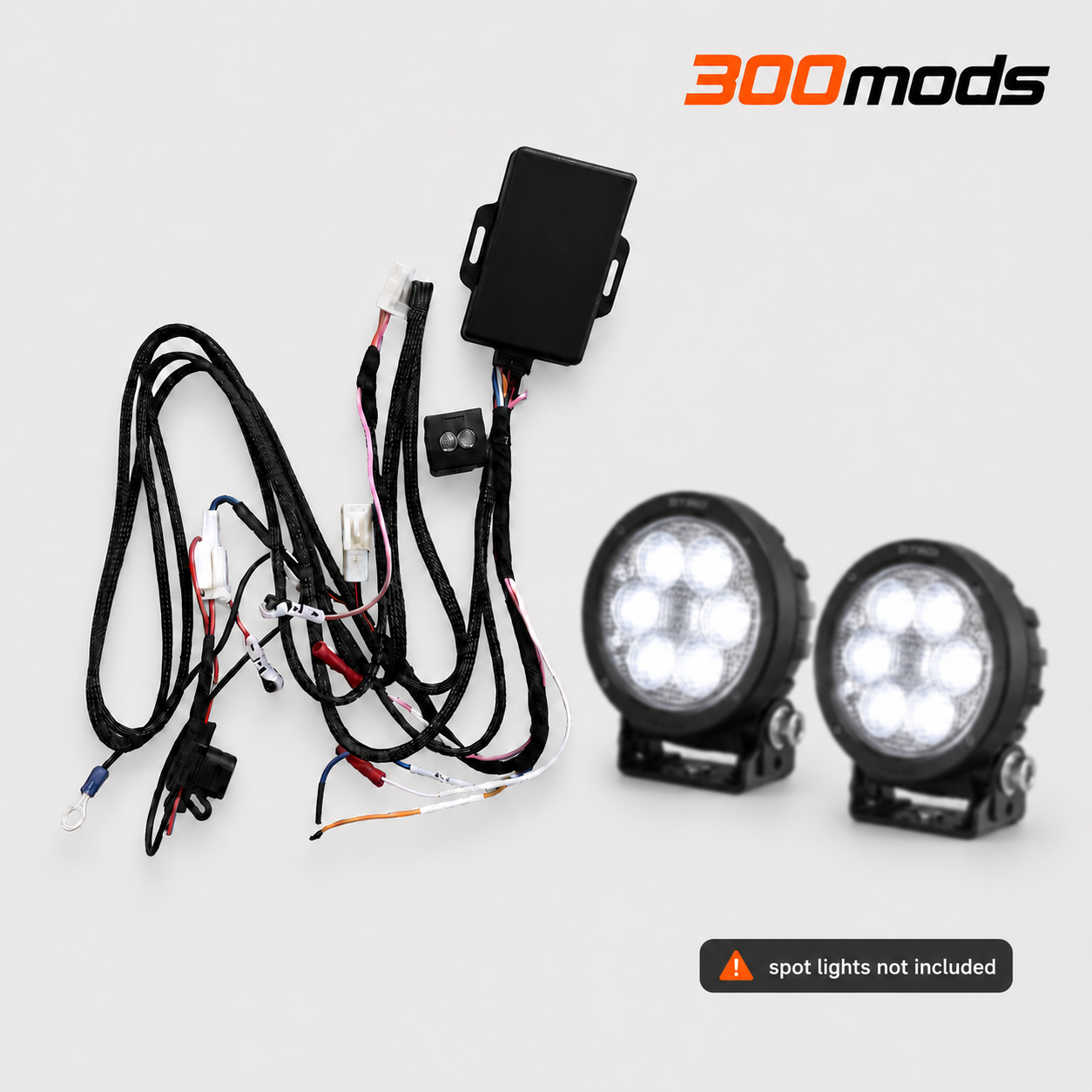 15 min DIY Canbus HighBeam Pickup Kit compatible with Toyota LandCrusier 250 (2024 - current) Spot Lights, LED Bars
