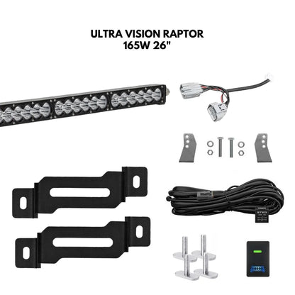 Behind-Grille Light Bar Kit for Nissan Patrol Y62