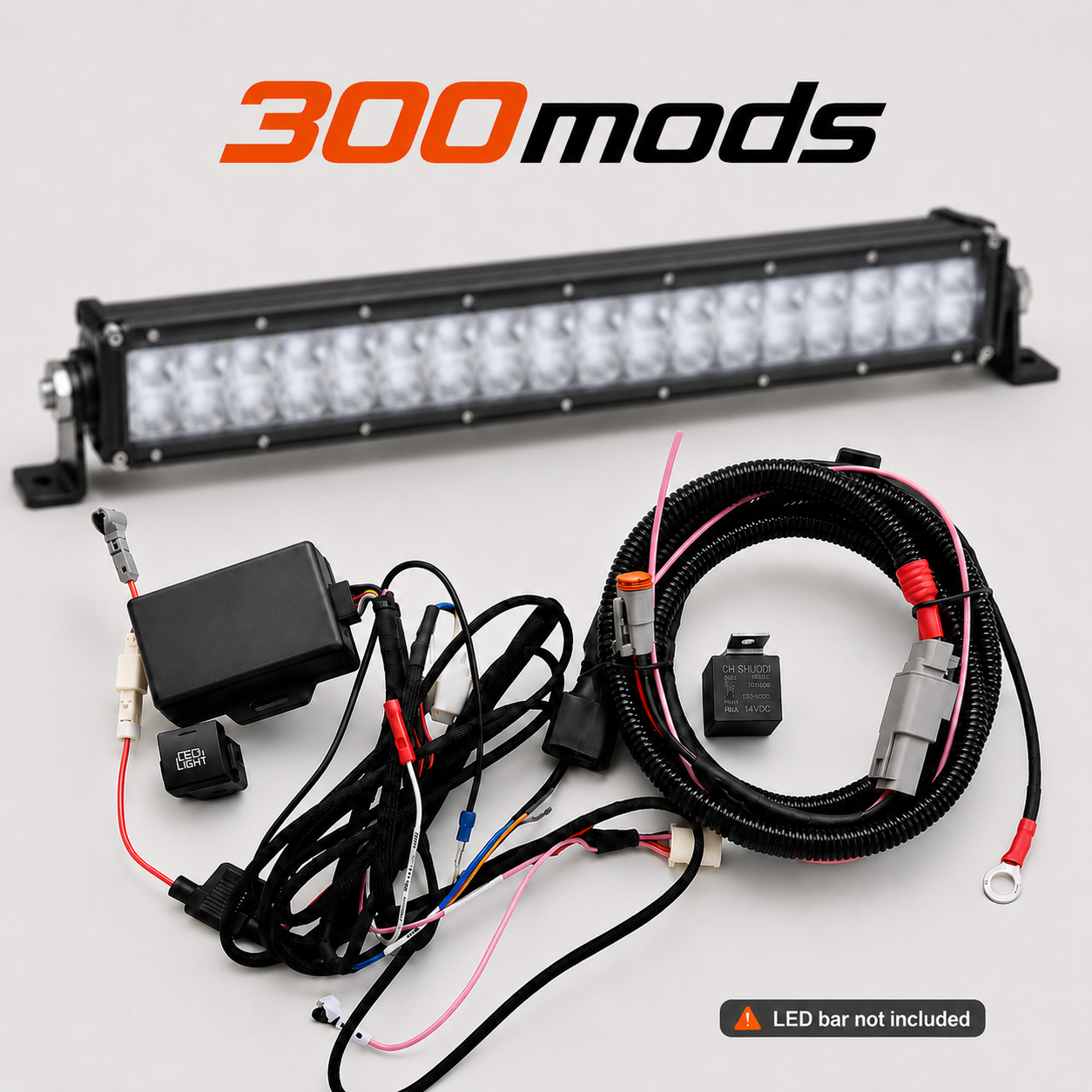 15 min DIY CANBUS High Beam Pickup kit compatible with Toyota LandCruiser 300 LC 300 all series (2021 - now) Spot lights, LED bars