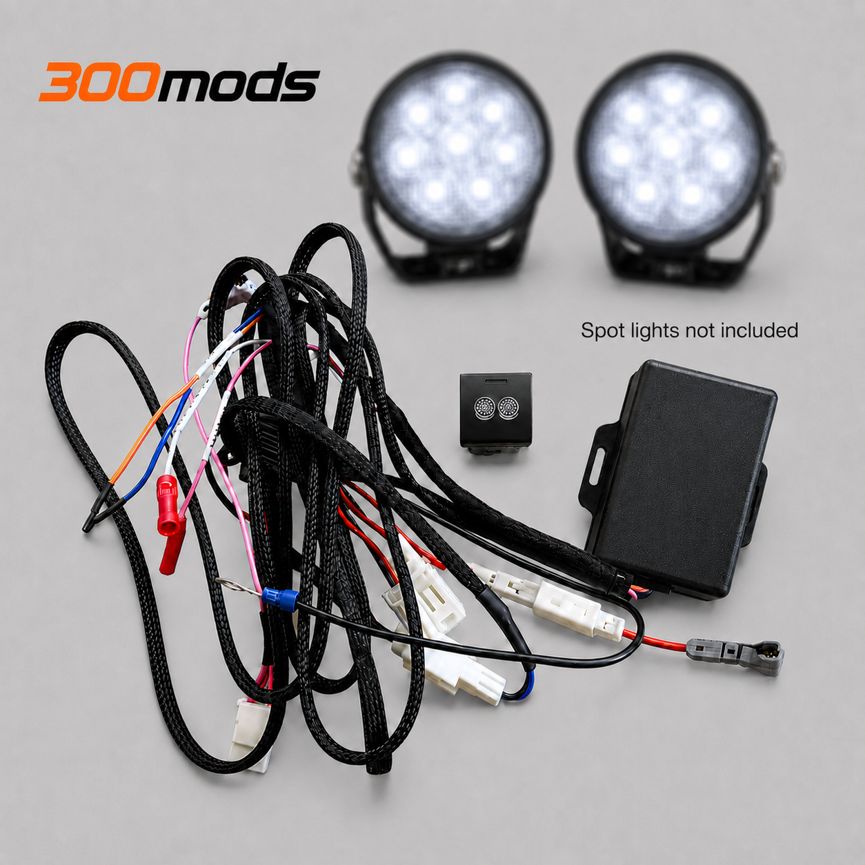 15 min DIY CANBUS High Beam Pickup kit compatible with Toyota LandCruiser 300 LC 300 all series (2021 - now) Spot lights, LED bars