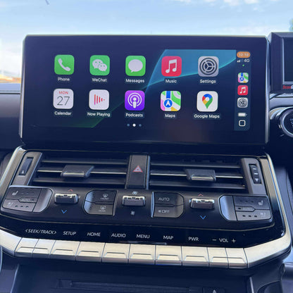 Full Screen Wireless & Wired Apple Carplay & Android Auto with optional Caravan Camera Integration for Toyota Land Cruiser 300 (2021 - 2024)