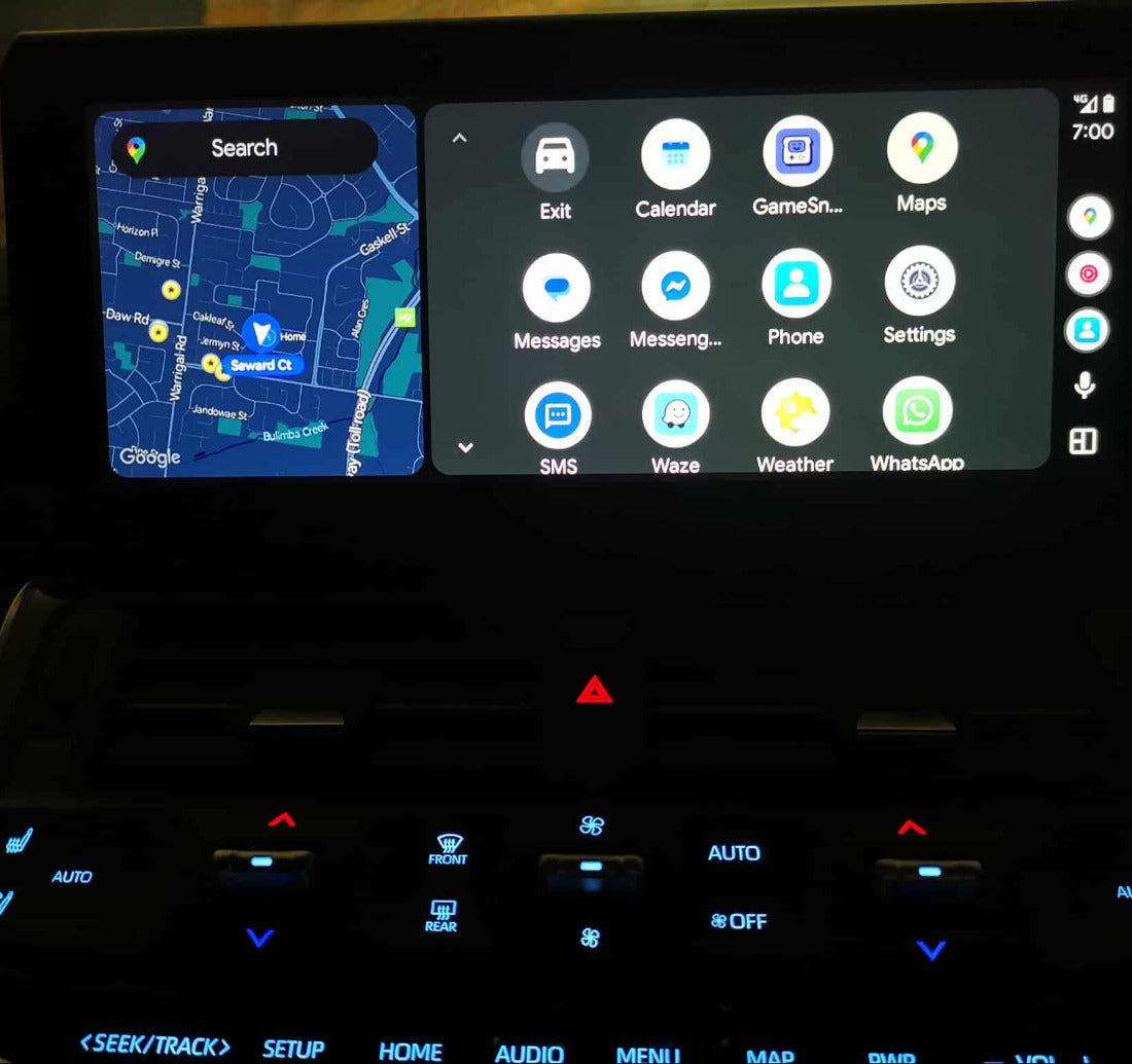 Full Screen Wireless & Wired Apple Carplay & Android Auto with optional Caravan Camera Integration for Toyota Land Cruiser 300 (2021 - 2024)