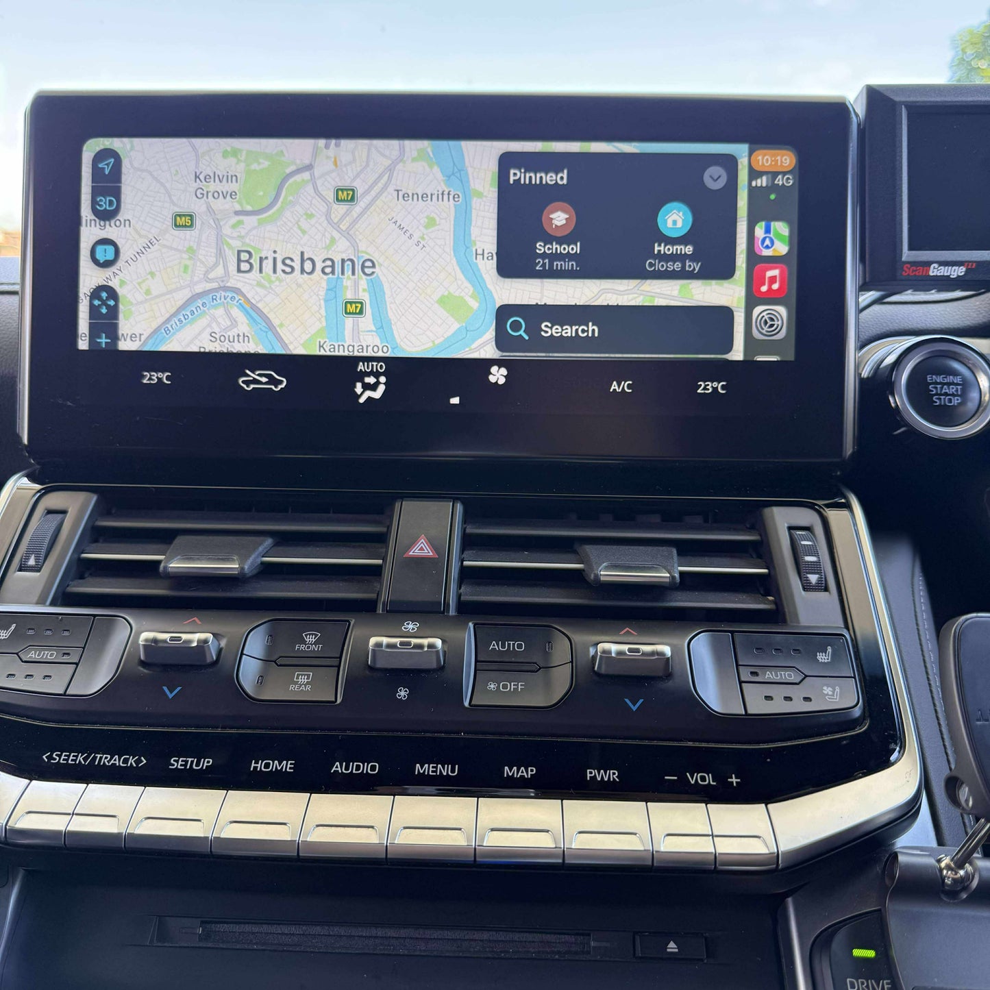 Full Screen Wireless & Wired Apple Carplay & Android Auto with optional Caravan Camera Integration for Toyota Land Cruiser 300 (2021 - 2024)