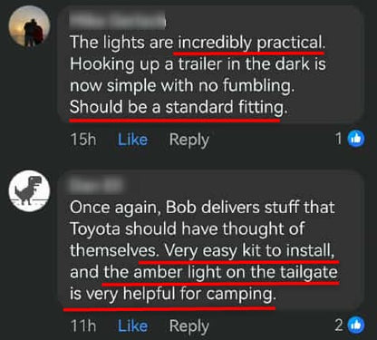Best ever Dual LED Lights in Rear Boot & Tailgate for Toyota Land Cruiser 300 All Series (2021 - Current))