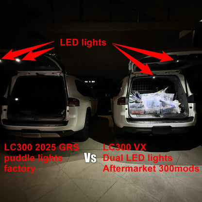 Best ever Dual LED Lights in Rear Boot & Tailgate for Toyota Land Cruiser 300 All Series (2021 - Current))
