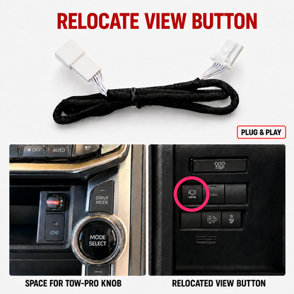 VIEW Button Relocation Harness for Toyota LC300 Land Cruiser 300 VX / Sahara / GRS / ZX (2025 - present)