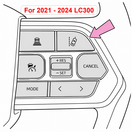 Lane Departure Alert Auto Switch-off at Startup compatible with Toyota LandCrusier 300 all series (2021 - 2024) and Tundra (2024 - Current)