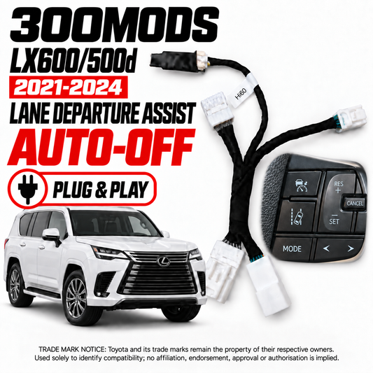 Lane Departure Alert Auto Switch-off at Startup compatible with Lexus 600 / 500d (2021 - 2024)