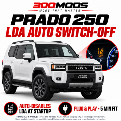 Lane Departure Alert Auto Switch-off at Startup compatible with Toyota LandCrusier Prado 250 (2024 - Current)