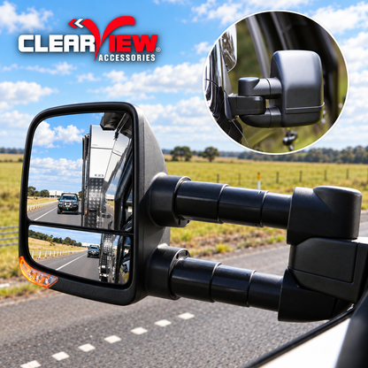 Clearview Towing Mirrors - Next Gen For Toyota Land Cruiser 300 all series
