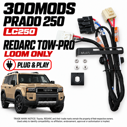 15-Min DIY Brake Controller Kit suitable for Toyota Prado 250 (LC250) 2024–Current | REDARC Tow-Pro Elite V3