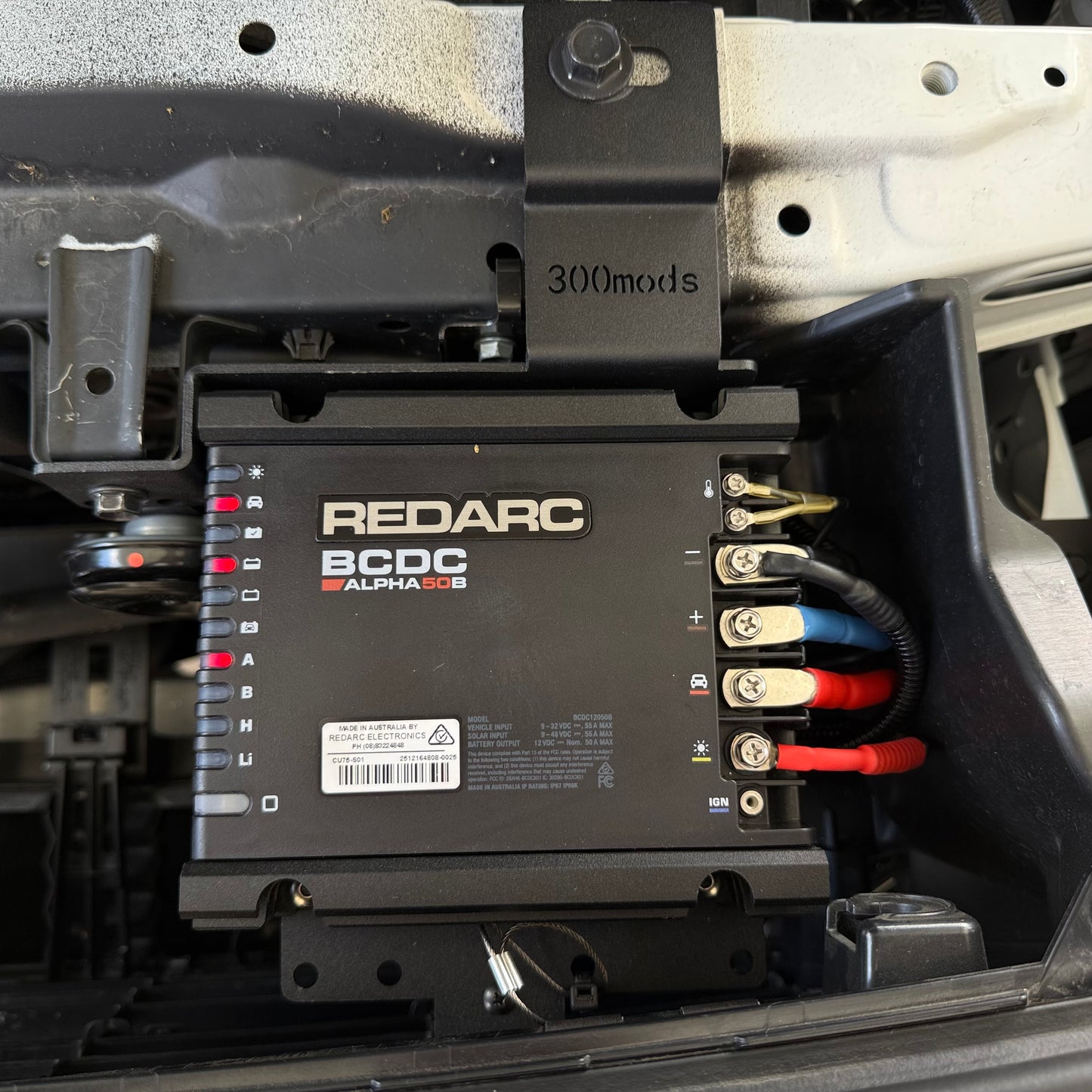Dual Battery Solutions 1: RedArc Battery Charger Underbonnet Kit for Toyota LandCruiser 300 (2021 - Current)