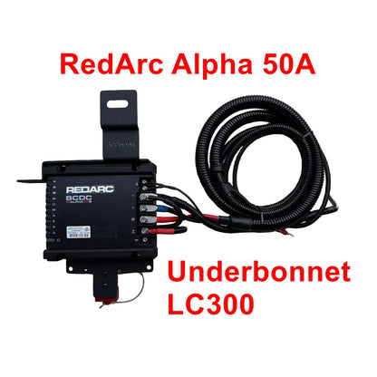 Dual Battery Solutions 1: RedArc Battery Charger Underbonnet Kit for Toyota LandCruiser 300 (2021 - Current)