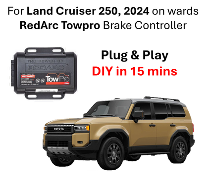 15mins DIY RedArc Brake Controller Towpro Kit compatible with Toyota Prado 250 LC250, 2024 onwards