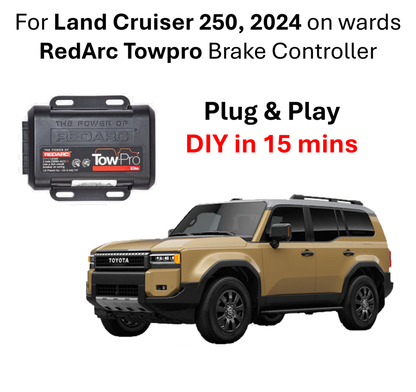 15mins DIY RedArc Brake Controller Towpro Kit for Toyota Land Cruiser 250, new Prado 2024 onwards