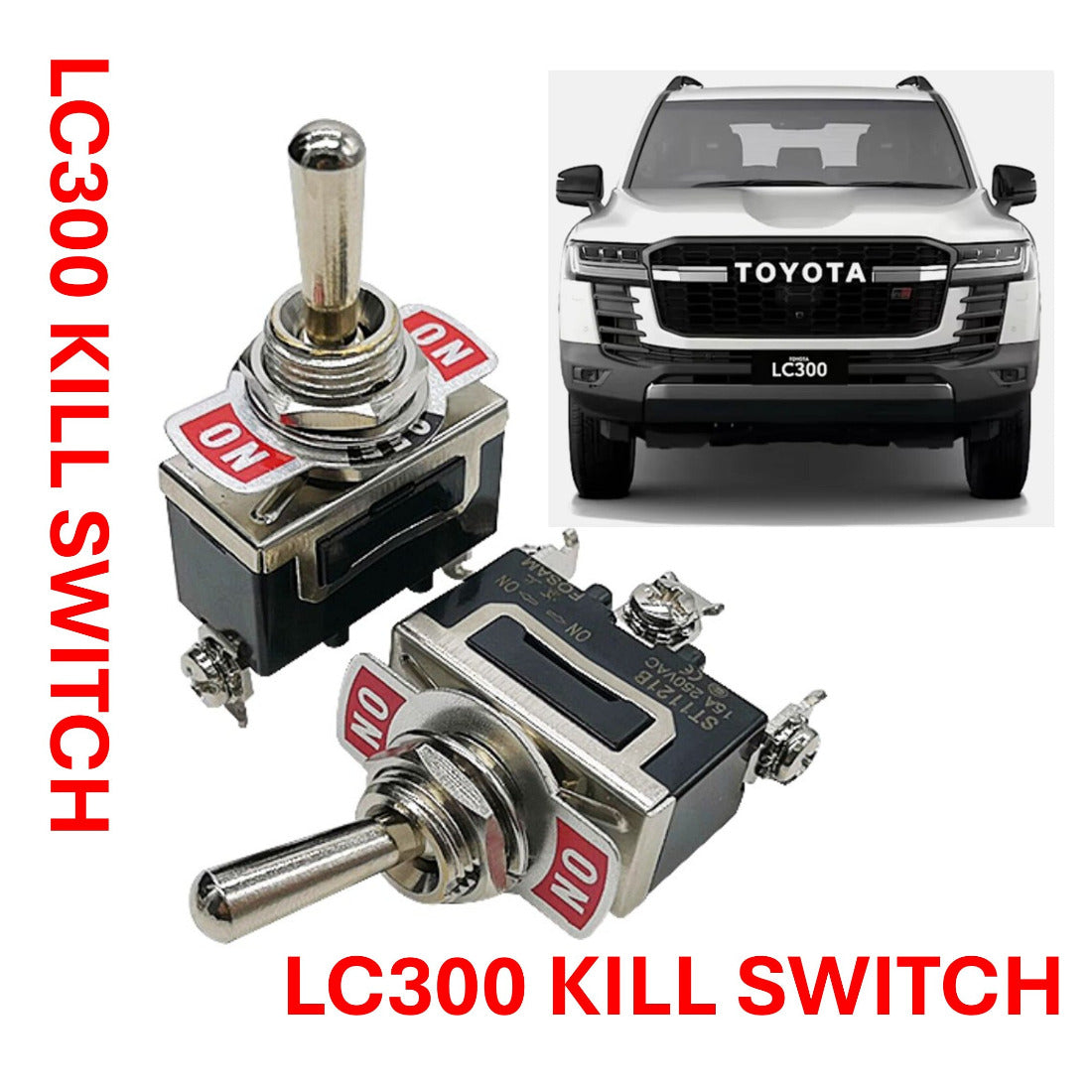[Pre-Order] Hidden Kill Switch for Toyota Land Cruiser 300 / 200, Prado 250 / 150, Hilux and RAV4