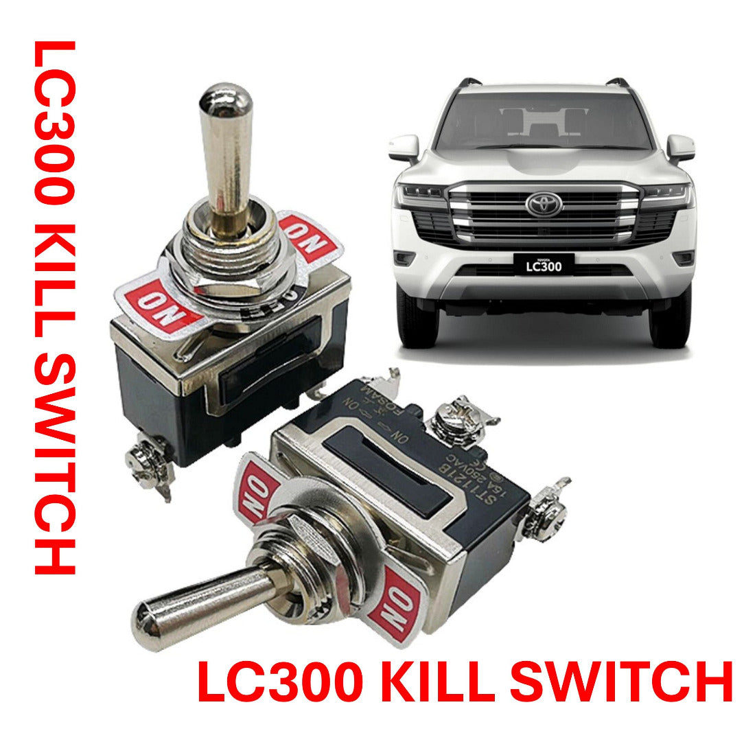 [Pre-Order] Hidden Kill Switch for Toyota Land Cruiser 300 / 200, Prado 250 / 150, Hilux and RAV4