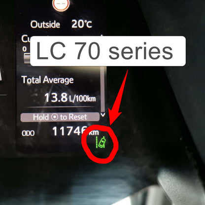 Lane Departure Alert Auto Switch-off at Startup compatible with Toyota LandCrusier 70 all series 76 / 78 / 79 (2022 - current)