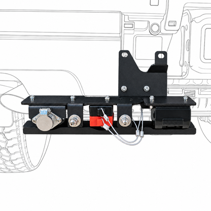 TLR Trailer Bracket and Guard for Toyota Landcruiser 300 Series – Left Hand Side