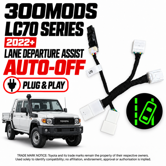 Auto-Off Lane Departure Assist for Toyota LandCruiser 70 Series (76, 78, 79)